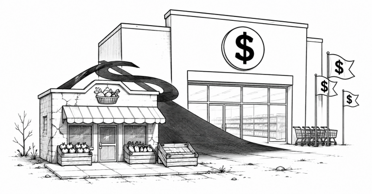 Why Dollar Stores Expanded Where Grocery Stores Left