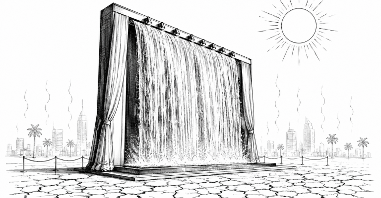 Louis Vuitton’s Waterfall Became a Test of Luxury Under Climate Stress