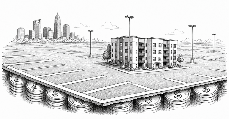 Charlotte’s Parking Fight Is Really a Housing Cost Fight