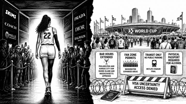 The WNBA Tunnel Is a Runway. The World Cup Host Cities Changed Their Laws for a Crowd That Isn’t Showing Up the Way They Planned.