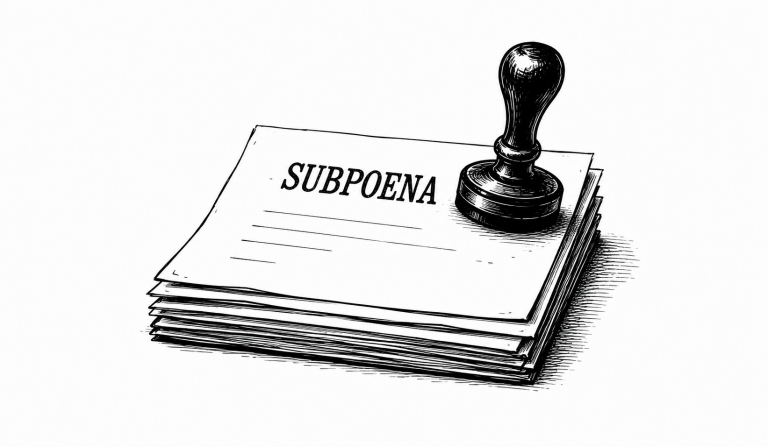 The Subpoena Doesn’t Need a Conviction to Work