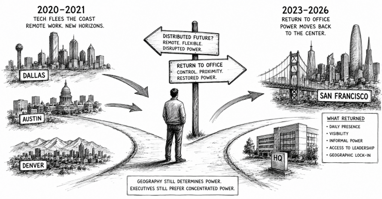 Dallas Tech Executives Are Moving Back to San Francisco. That Says Everything About How Companies See Remote Work in 2026.