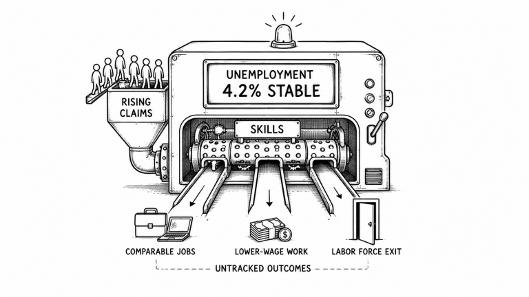 The Labor Market Isn’t Failing. It’s Reorganizing. And Nobody’s Tracking Who Gets Left Behind.