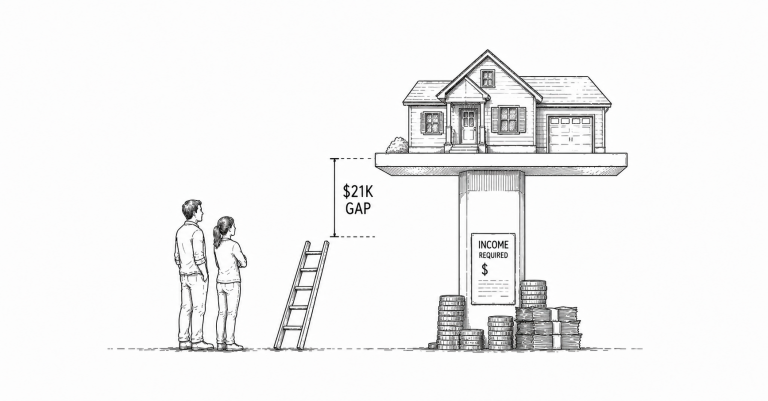 You Need to Earn $109,152 to Afford the Median Home. The Median Household Earns $88,000. That Gap Has a Name.