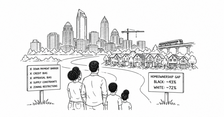 Charlotte Is the Fastest-Growing Large City in America. Its Black Homeownership Rate Has Barely Moved.