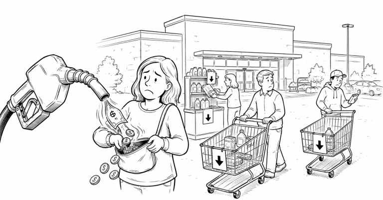 Walmart Was Supposed to Win the Slowdown. Its Shoppers Are Pulling Back Too.
