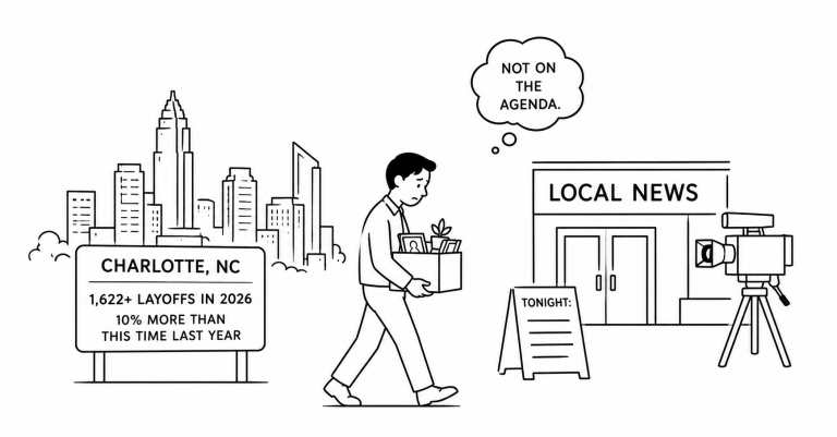 Charlotte Is Carrying 10% More Layoffs Than Last Year. The Announcements Never Made the News.