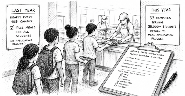 Texas Is Paying for Free School Meals. Families Still Have to Ask.